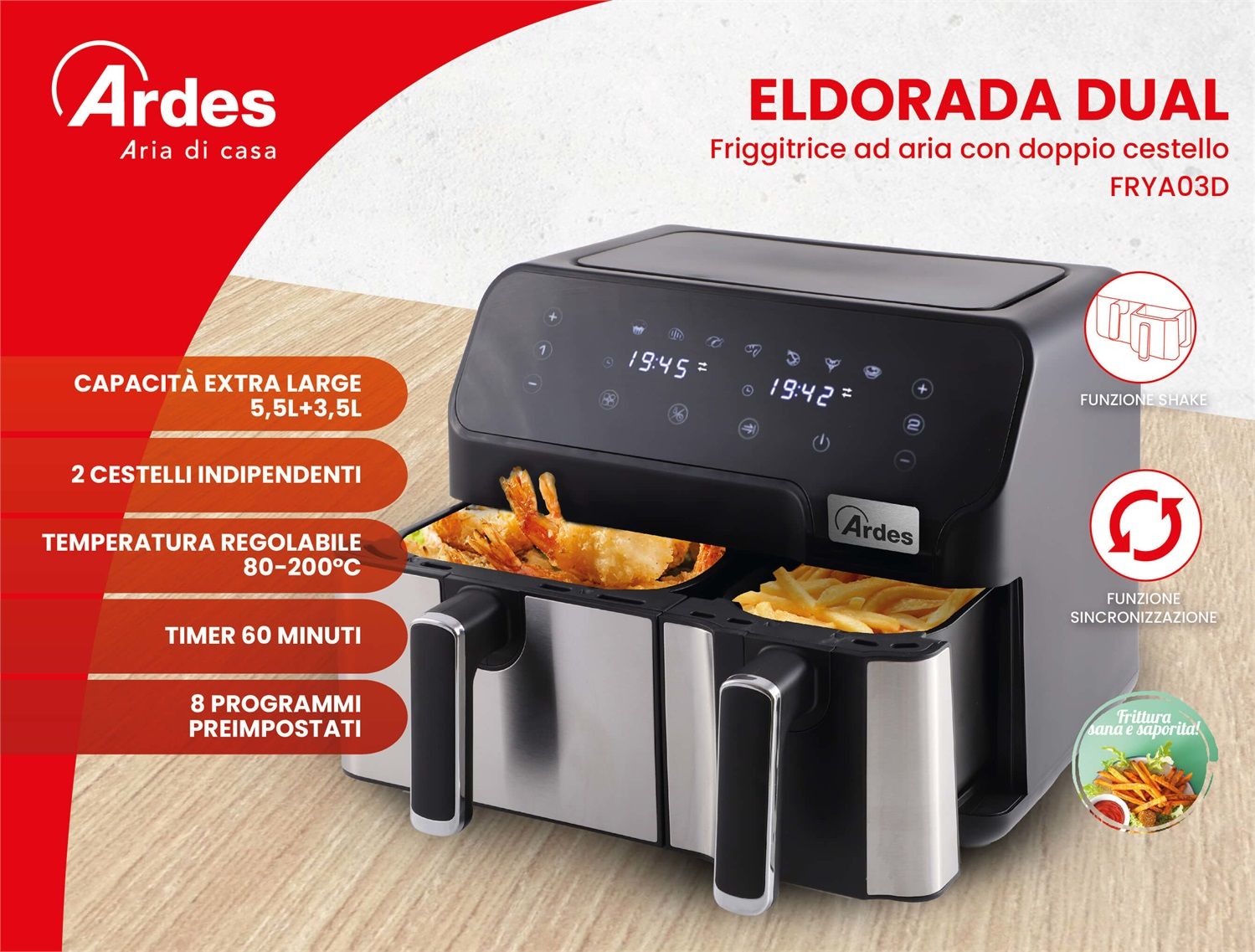 Ardes ARFRYA03D Eldorada Duo, Confronta prezzi