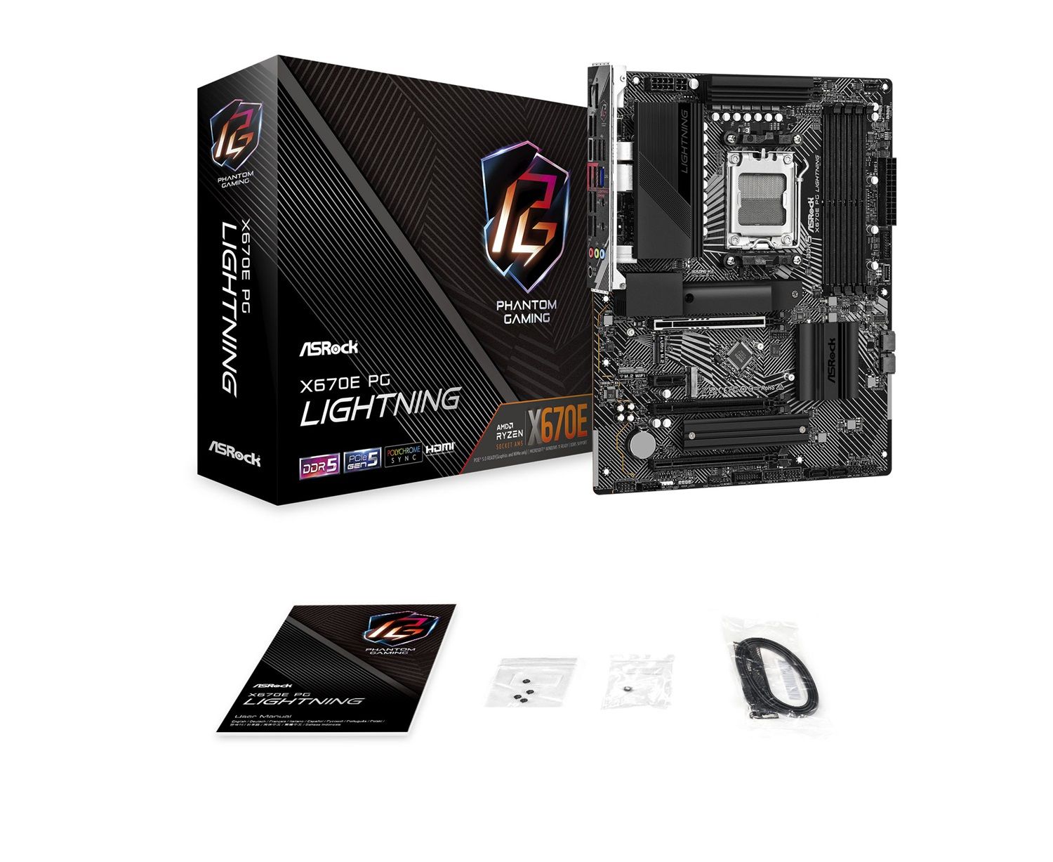 Scheda madre Asrock X670E Pro RS AMD X670 Socket AM5 ATX (ASRock  Motherboard, AM5, 4x DDR5