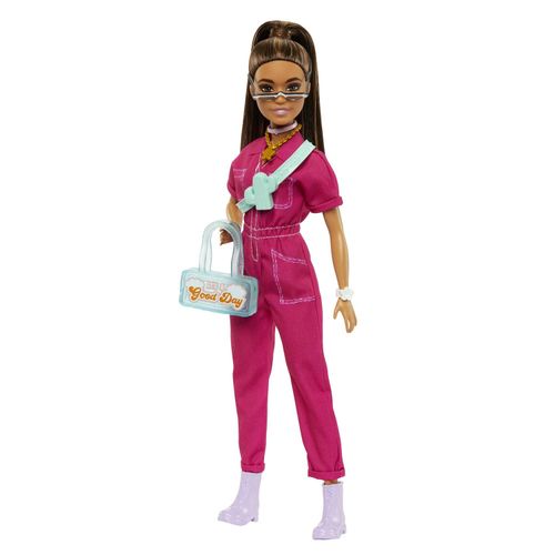 Barbie Dentista con bambola alla moda bruna con vesto blu e cappotto