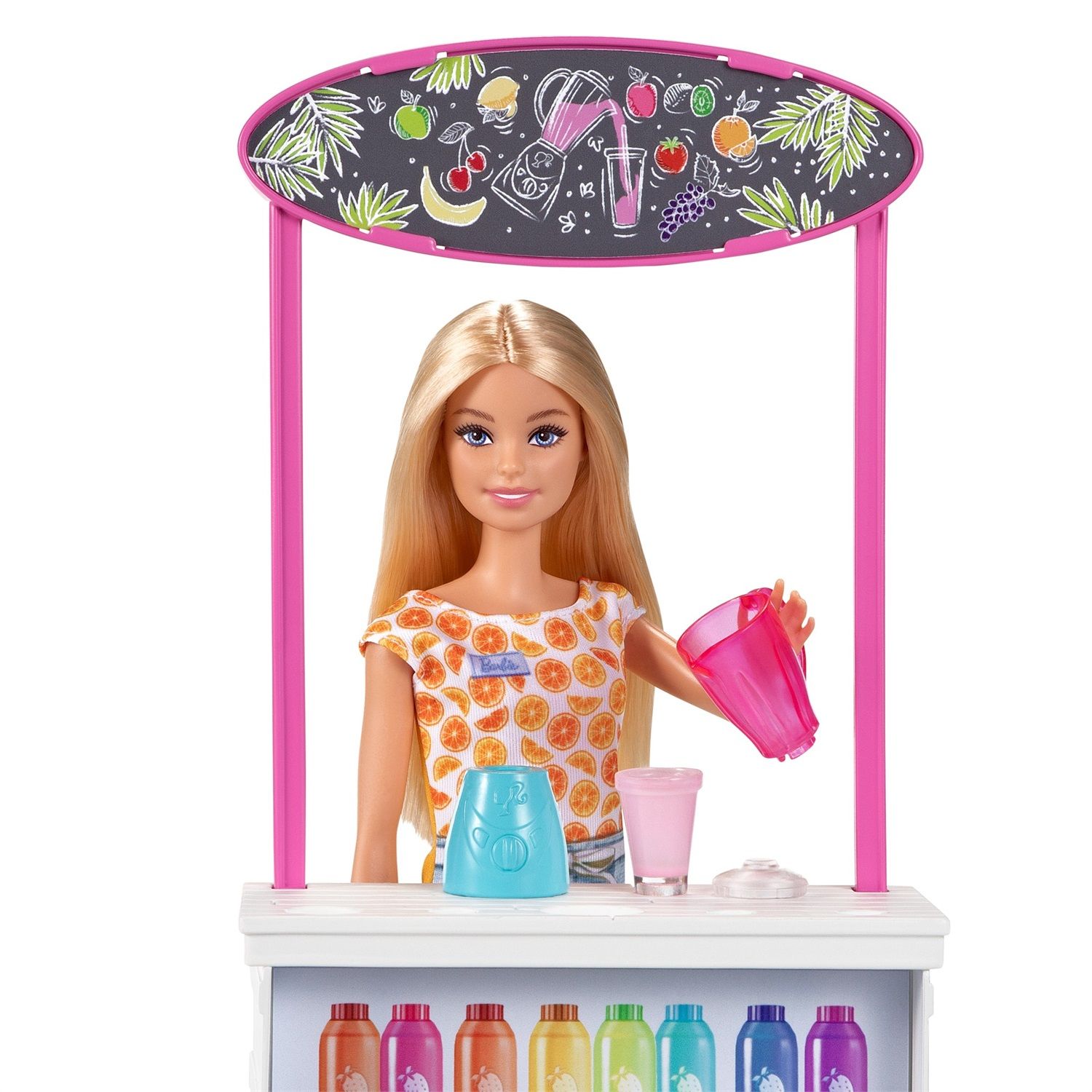 Mattel - Barbie - Playset Chioschetto dei Frullati con Bambola Bionda, Bar  e Tanti Accessori, Giocattolo per Bambini 3+Anni - GR