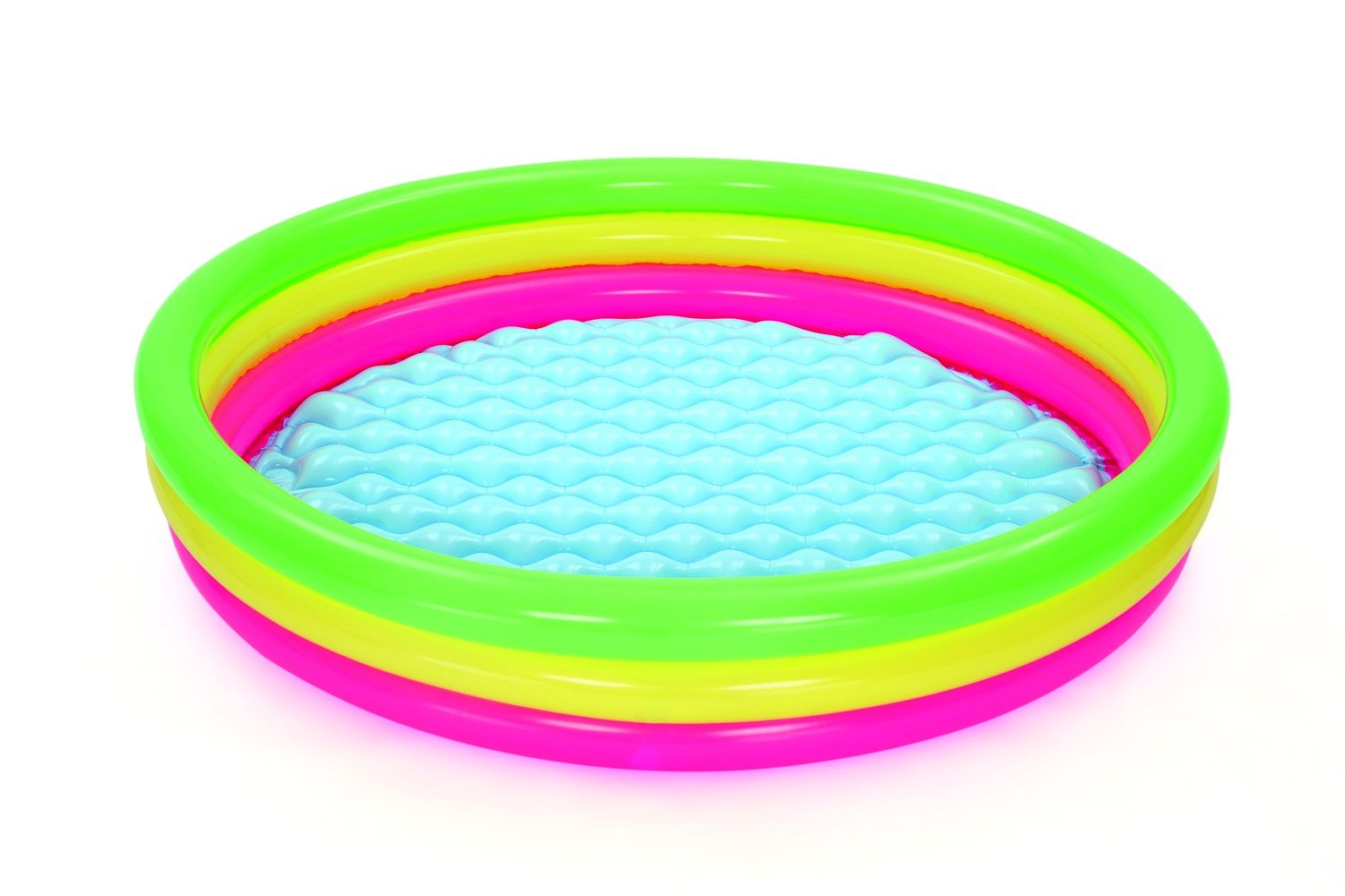 Bestway Piscina 3 Anelli per bambini Effetto metallo 201x53cm GOLDE