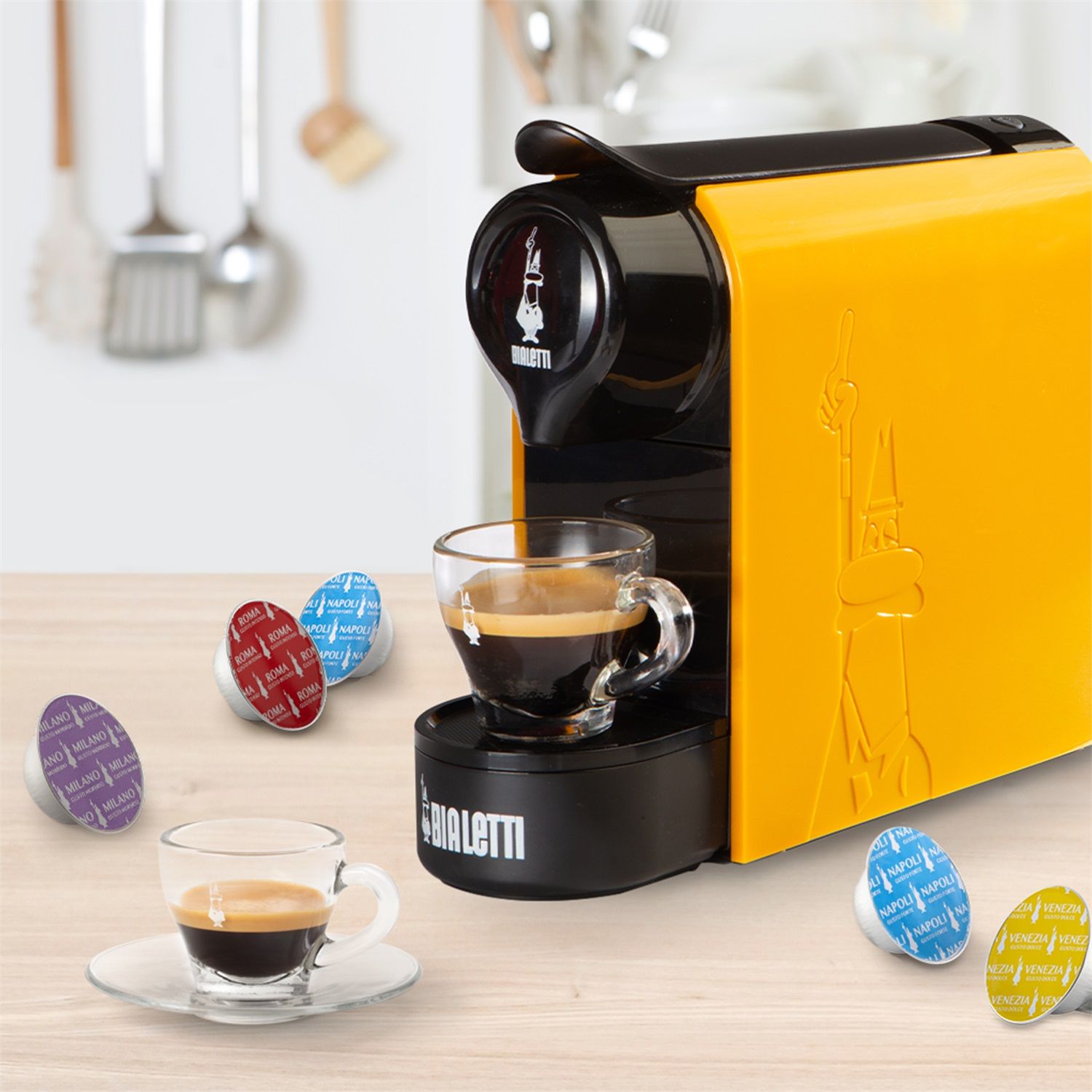 Bialetti Macchina Caffe' Espresso Smart a Capsule Colore Bianco