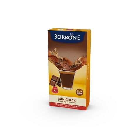 CIOCCOLATA CAFFÈ BORBONE MINICIOK - 16 CAPSULE COMPATIBILI A MODO MIO da 8g