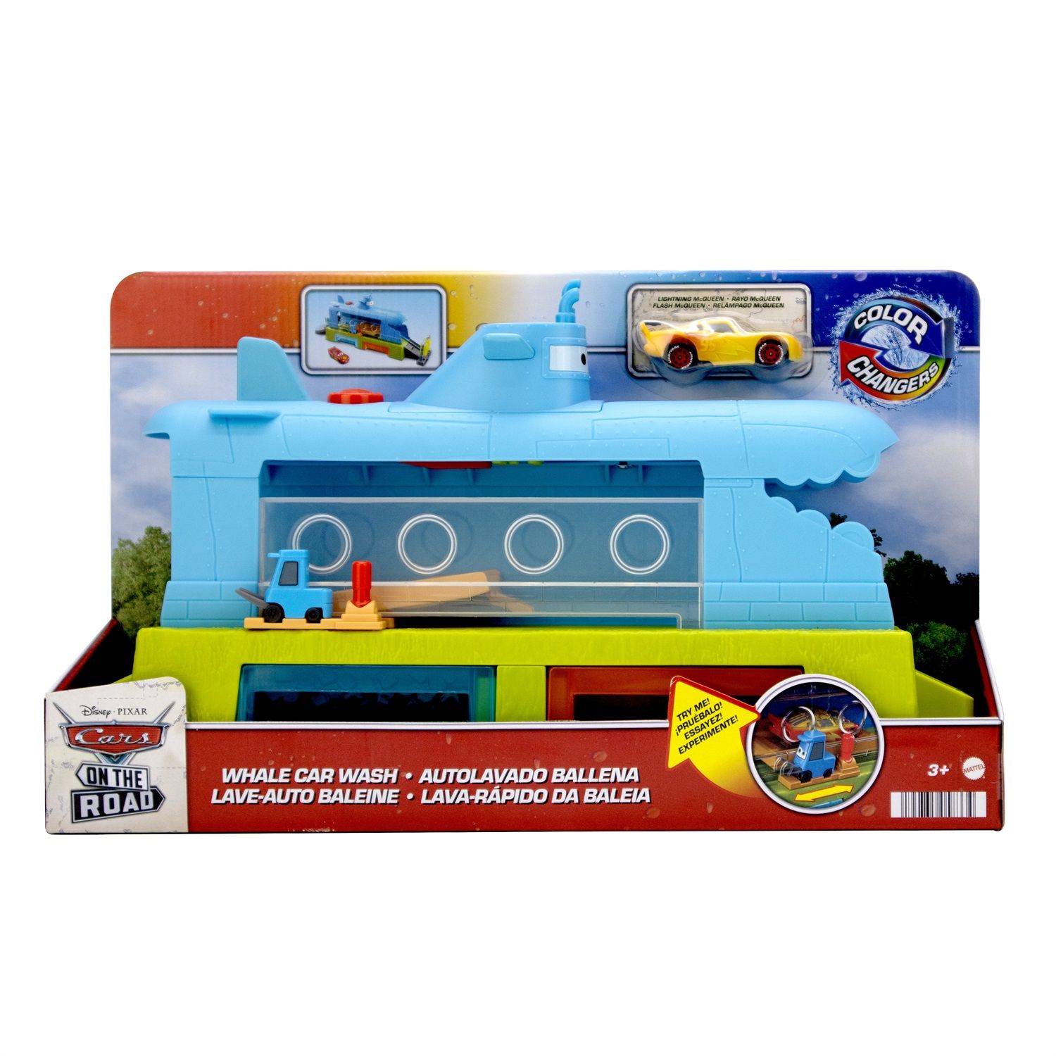 Cars Pista Hot Wheels Ballena CARS Autolavaggio Balena