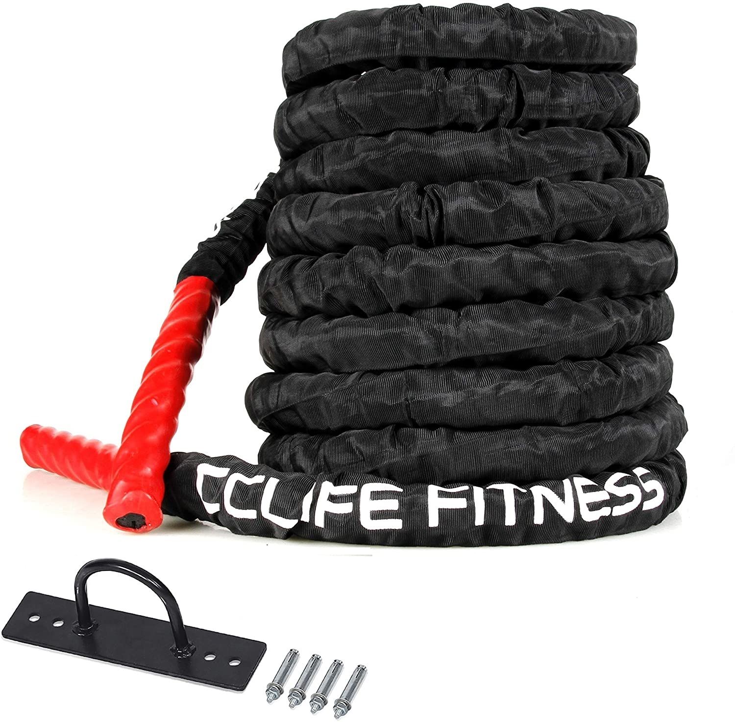 Aoneky Corda per Arrampicata con Moschettone 30mm 3M- Corda di Battaglia  per Allenamento Muscolare - Accessorio, Corda per Fitness Adulta e Bambino  : : Sport e tempo libero