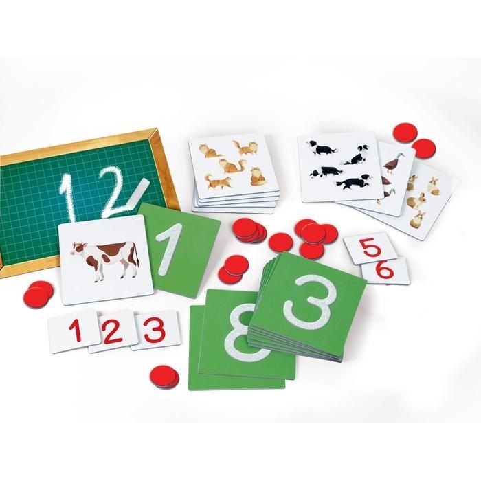 Clementoni - 16436 - Sapientino Carte - Numeri Tattili - Gioco Educativo 3  Anni, Flashcards Montessori