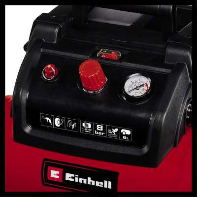 COMPRESSORE ARIA COMPRESSA PORTATILE BT-AC 190/6 COMPATTO 6 lt. - 8 Bar  Einhell, Prezzi e Offerte