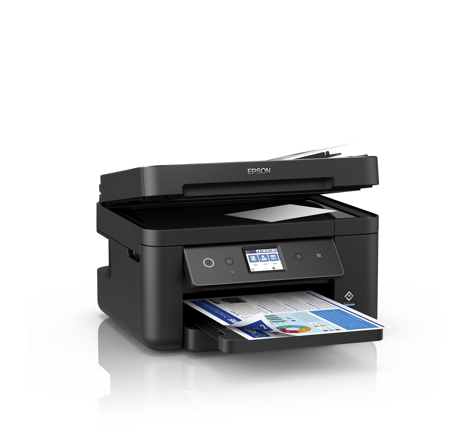 EPSON WorkForce WF-2880DWF stampante Multifunzione A4 (stampa, copia,  scansione, Fax) ADF, USB, Wi-Fi, NFC, Wi-Fi Direct, display LCD 6,1 cm, App  Epson Smart Panel stampa da mobile, fronte/retro : : Informatica