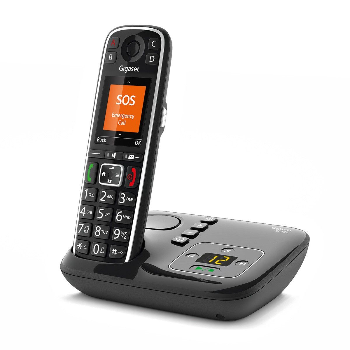 Doro PhoneEasy 110 Telefono Cordless DECT per Anziani con Tasti