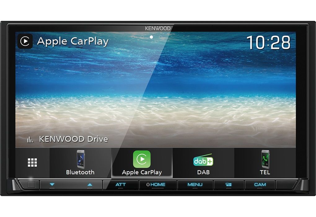 Kenwood Autoradio 2 Din Digitale DAB+ con Apple Car Play e Android Auto  colore Nero - DMX7722DABS