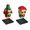 Lego BrickHeadz 40353 Renna, elfo ed elfa