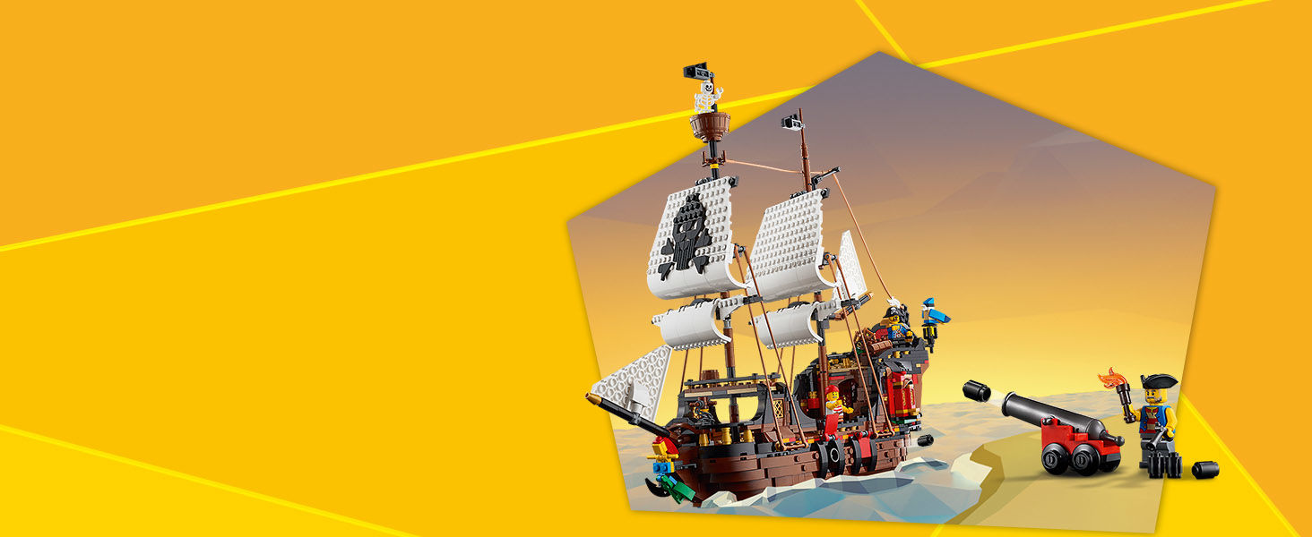 Lego Creator 3 in 1 31109 Galeone dei Pirati