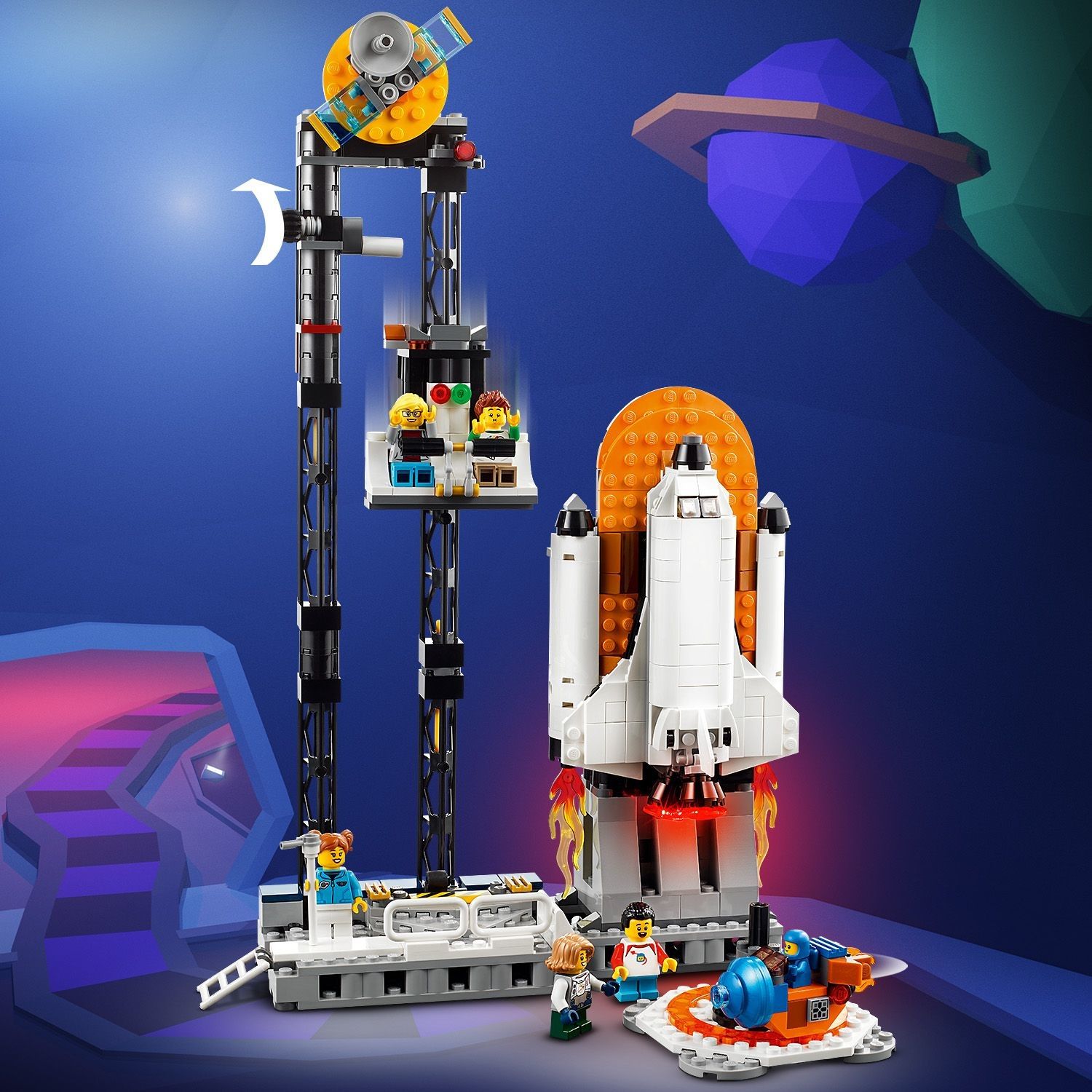 CUBIMANA Kit Montagne Russe Spaziali – 926 Pezzi Con Razzo, Ascensore E Satellite, Giocattolo Da Costruzione Per Bambini 8-14 Anni