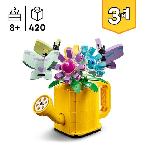 Rayher Set Creativo 4 Pezzi: Innaffiatoio E Secchio In Metallo Per Decorazioni Fai Da Te