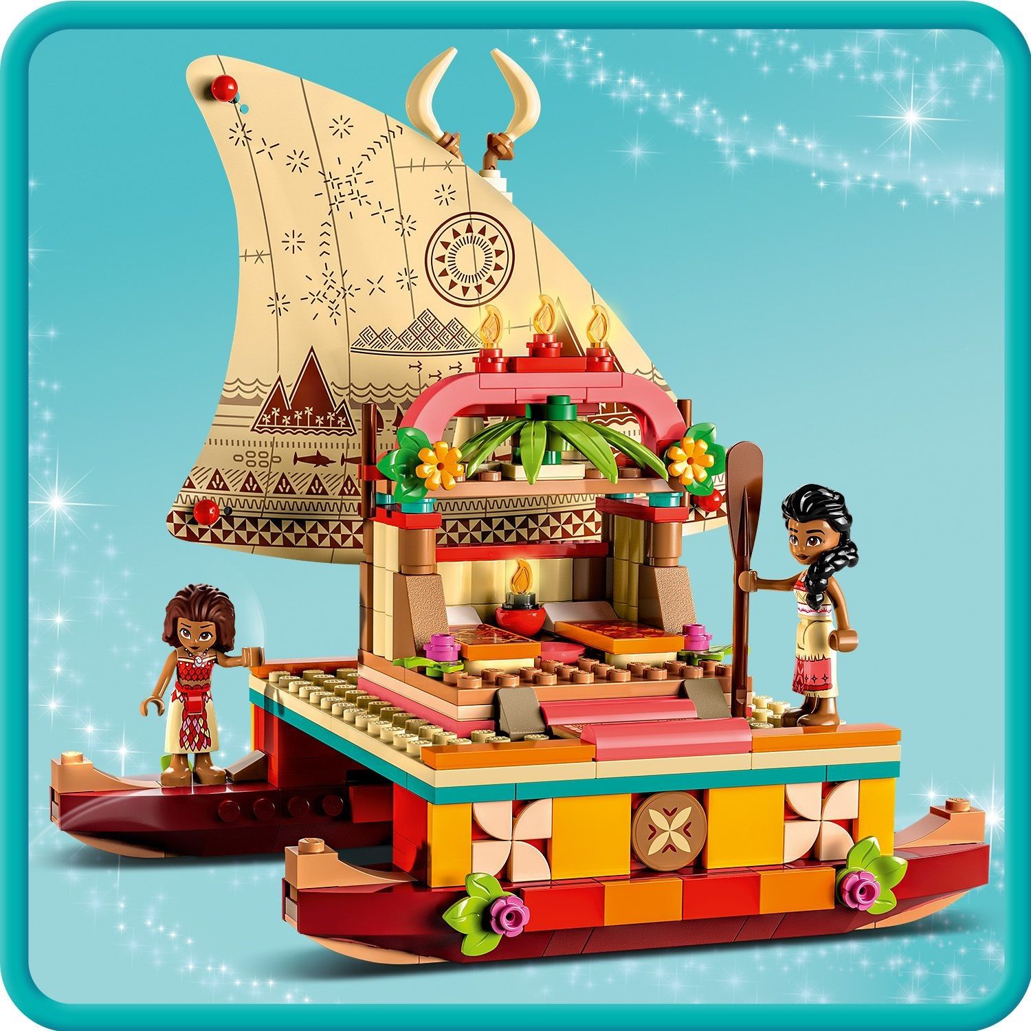 LEGO 43210 Disney Princess La Barca A Vela Di Vaiana Con Mini Bambolina Di  Sina E Delfino, Giocattolo Creativo Per Bambine E Bambini Dai 6 Anni In Su  : : Giochi e giocattoli