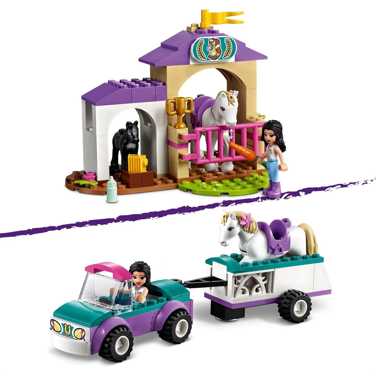 Friends 41125 Lego Friends Rimorchio Cavalli Circolo Equestre
