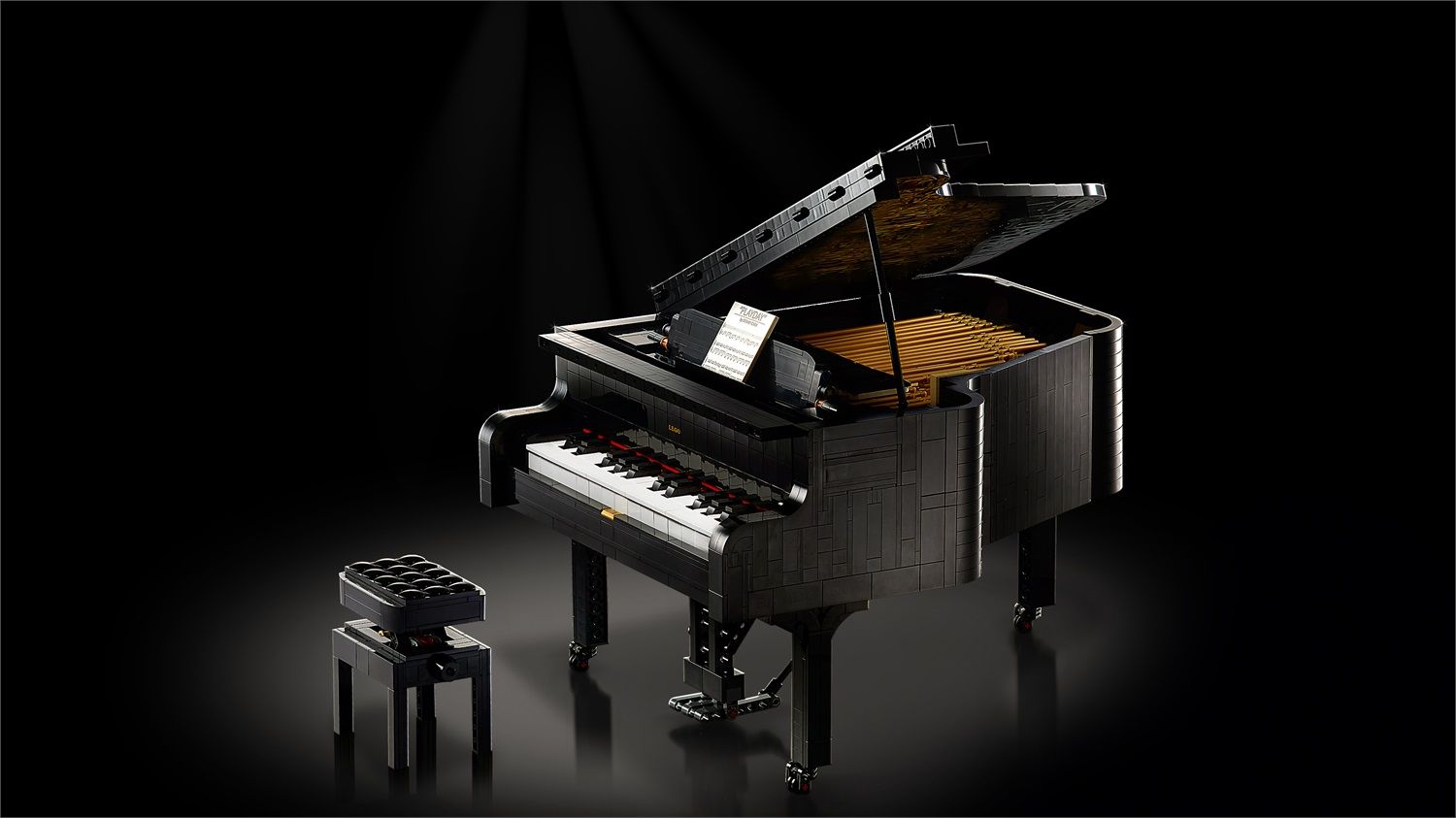 Kit luce LED per pianoforte a coda Compatibile con il set LEGO® 21323 -   Italia