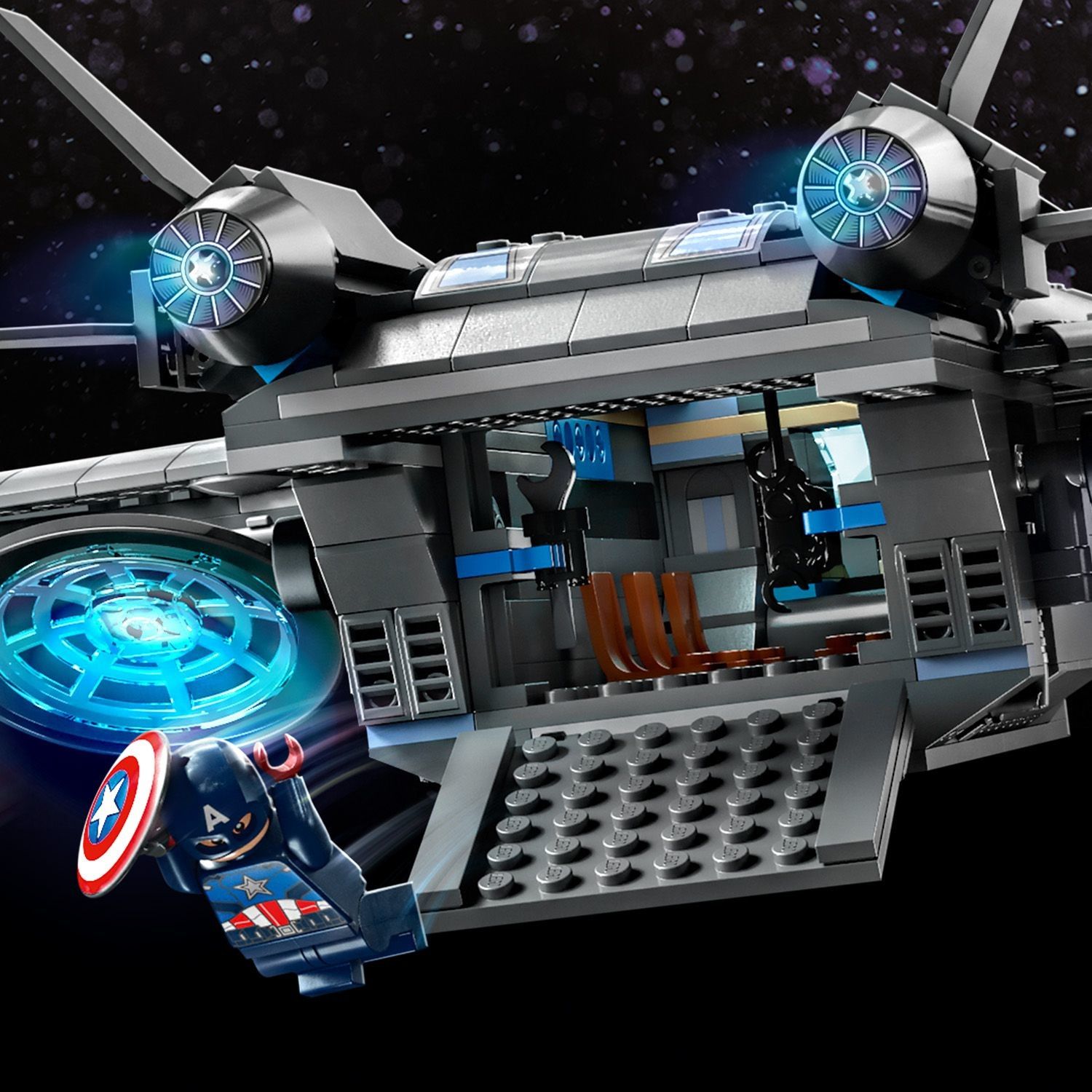 L'astronave dei Nuovi Guardiani con 5 personaggi Marvel - Lego - Kasanova