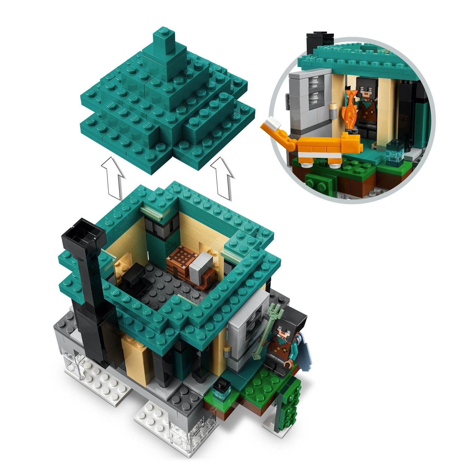 LEGO Minecraft 21173 Sky Tower, Set Giocattoli per Bambini di 8 Anni con  Minifigure del Pilota e Tanti Accessori Autentici - LEGO - Minecraft - TV &  Movies - Giocattoli