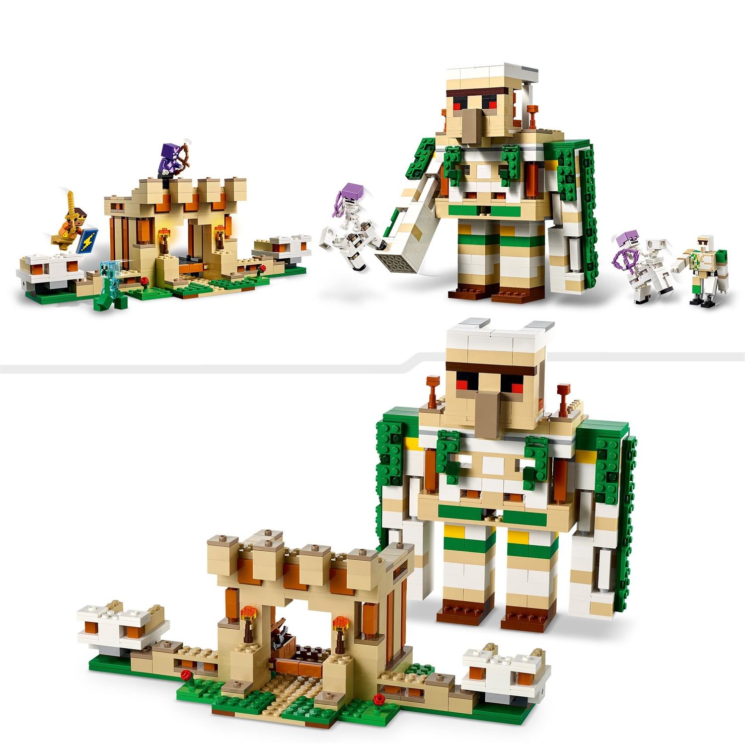 Lego Minecraft A fortaleza do Golem de Ferro 21250 - Juguetilandia