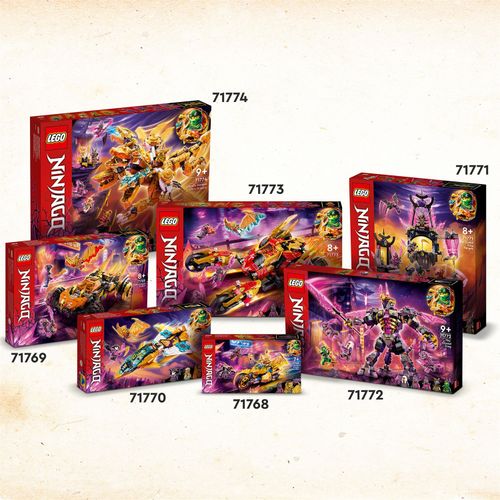 Lego Ninjago 71773 Raider-drago d'oro di Kai