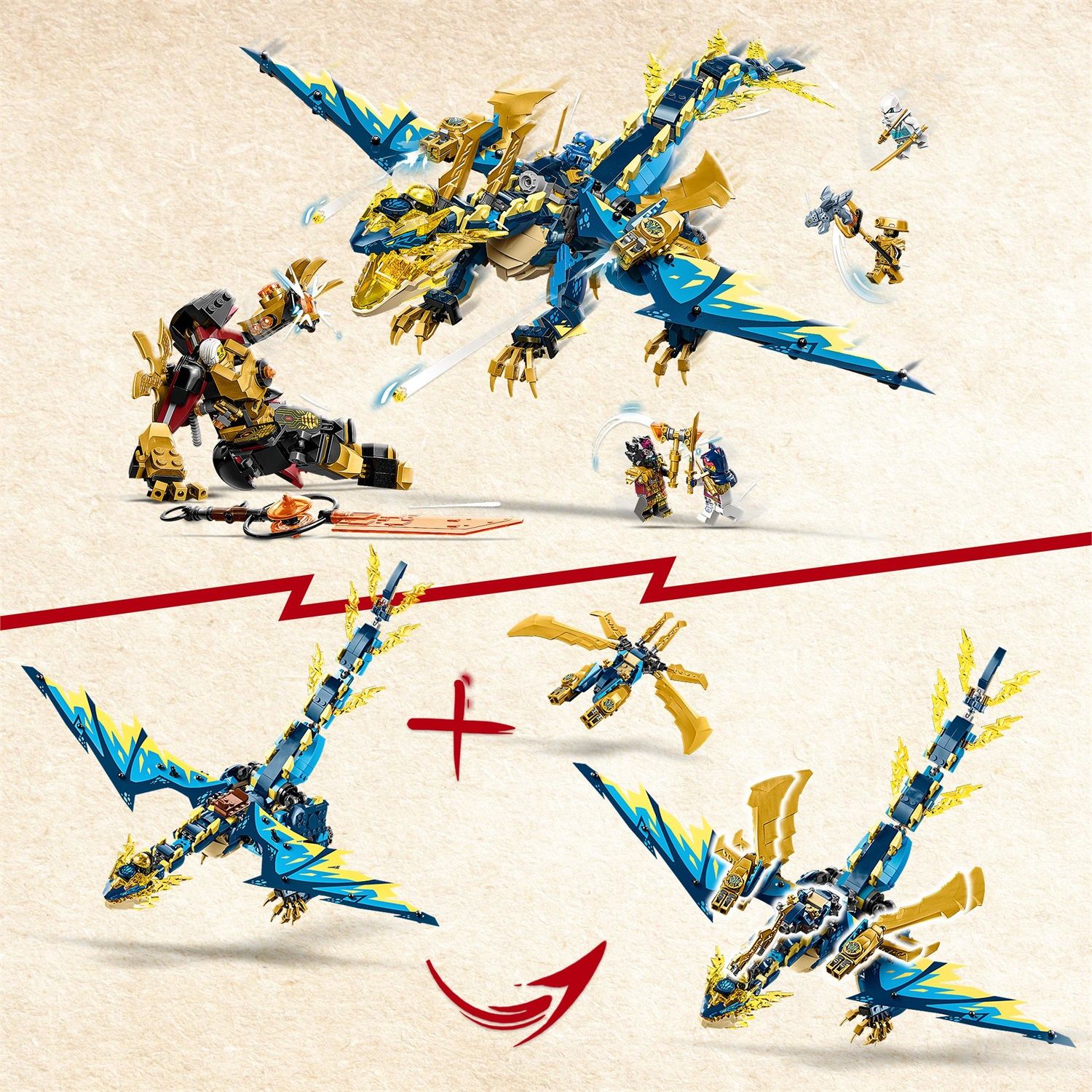 Lego Ninjago 71796 Dragone elementare Mech dell'Imperatrice