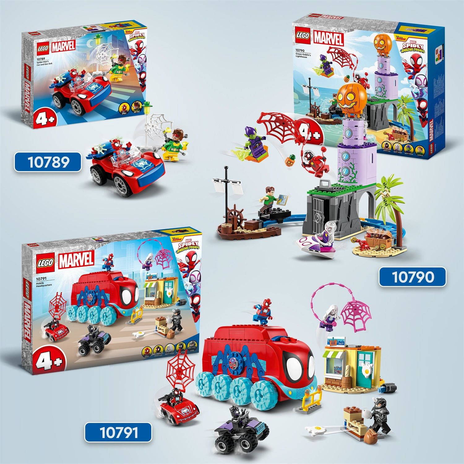 LEGO Marvel Quartier Generale Mobile del Team Spidey, Giochi per Bambini e  Bambine da 4 Anni con Miles Morales, Serie Spidey e i Suoi Fantastici Amici  10791 : : Giochi e giocattoli