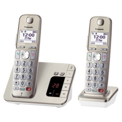 Panasonic KX-TGD310JTB Telefono Cordless Digitale Singolo, LCD  Monocromatico Bianco, Schermo e Tasti Retroilluminati, Suoneria Polifonica,  Blocco chiamate Indesiderate, Nero : : Elettronica