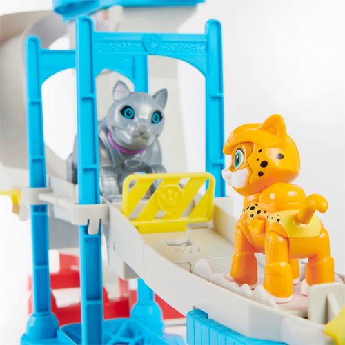 PAW PATROL Pat Patrouille - Quartier Général Pat Patrouille - Playset Complet Avec Tour De Controle Toboggan Ascenseur Figurine Et Vehicule Chase Paw Patrol 6060007