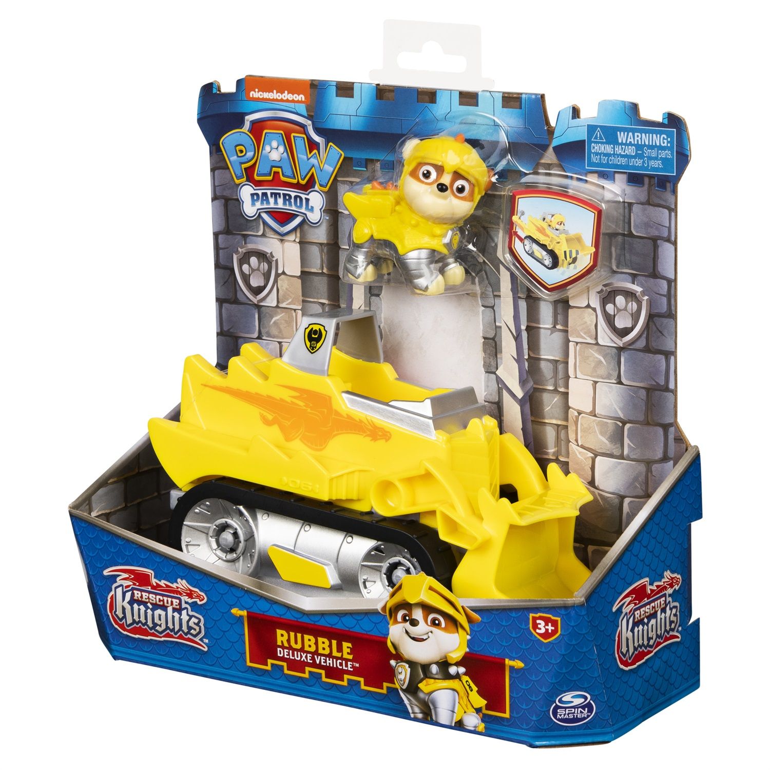 Paw Patrol - Veicolo Rescue Knights di Rocky Camion per la raccolta di  rifiuti con personaggio, 6063588