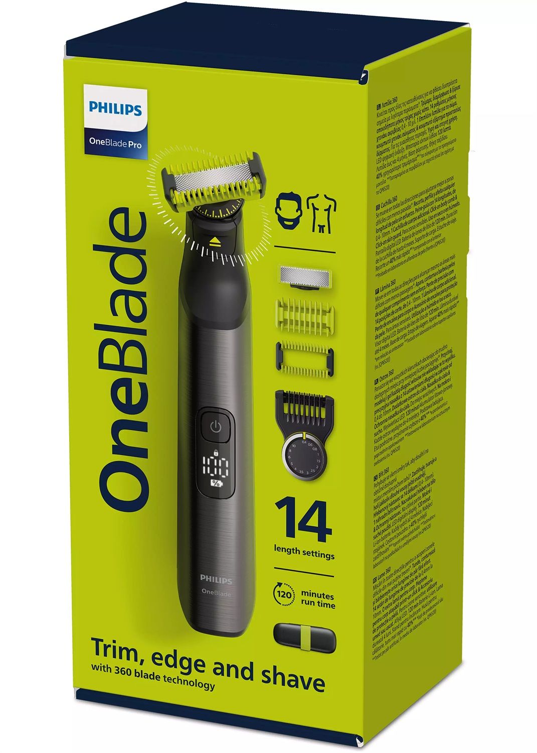▷ Philips OneBlade Pro 360 Face & Body QP6541/15 Rasoio Elettrico