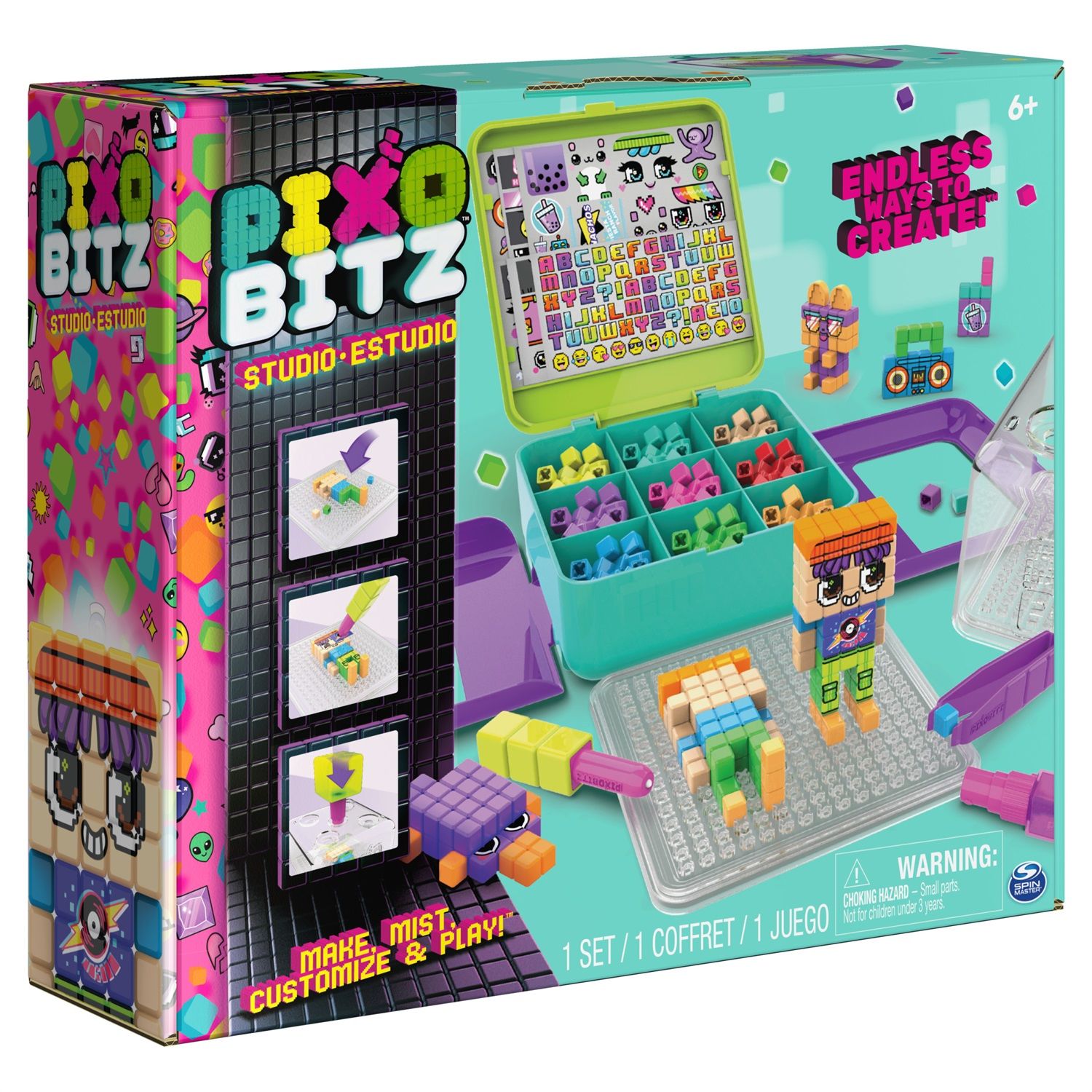 Pixo Puzzle 150 Pezzi: Set Di Mini Blocchi Da Costruzione, Personaggi Collezionabili, Per Bambini E Adulti