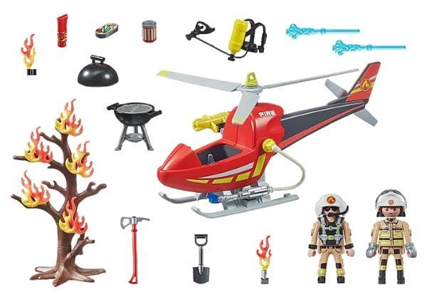 PLAYMOBIL 5365 Vigili Del Fuoco In Azione – Set Con Pompa Ad Acqua, 2 Pompieri - 2