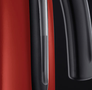 Russell Hobbs 20412-70 bollitore elettrico Nero, Rosso, Acciaio