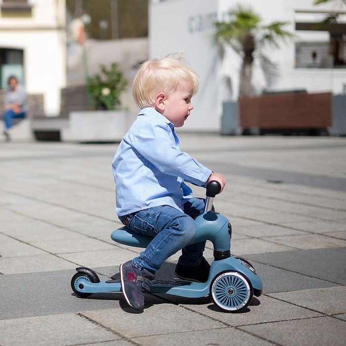 Scoot and Ride Monopattino Highwaykick 5 - Verde Foresta - da 5 anni Fino a  80 kg! unisex (bambini)