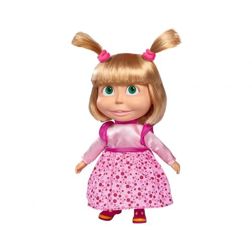 Giochi Preziosi Bambola Masha 12 Cm: Con Codini E Maglione Rosa, Fedele Al Personaggio TV Per Bambini 3+ - 5