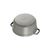 Staub Cocotte casseruola tonda grigio