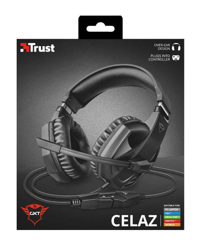 Trust gxt 323c carus cuffie gaming con microfono flessibile verde mimetico