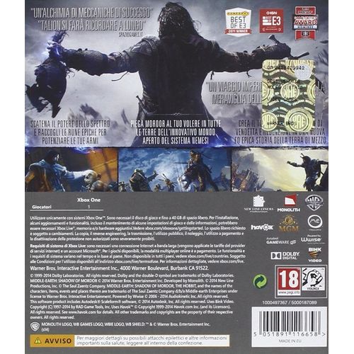 Warner Bros. La Terra di Mezzo: L'Ombra di Mordor