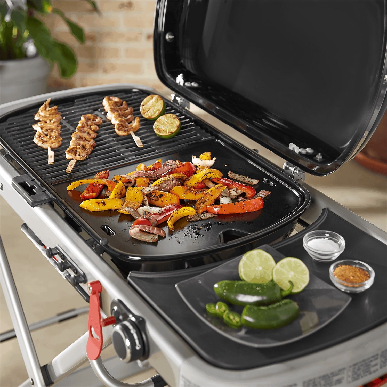 7645 Griglia in ghisa per Weber Q200, Q220, Q2000, Q2200, serie Q2200, 27,3 x 38,9 cm, pezzi di ricambio per barbecue Weber Set con griglia di ricambio