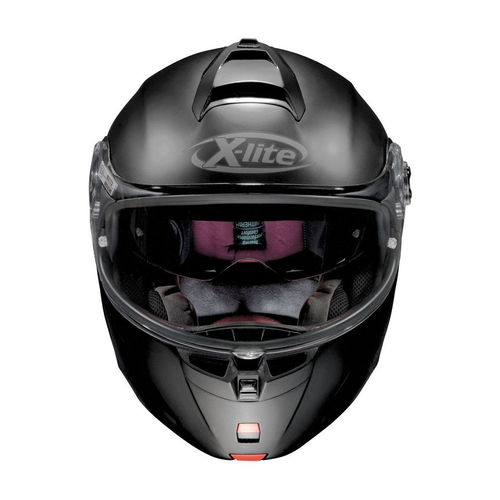 Casco Moto X-Lite X-1004 Elegance N-COM Flat Black - Apribile Omologato, Taglia XXL