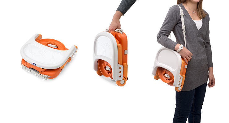 Chicco Rialzo Sedia Pocket Snack Arancio