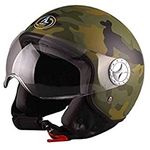 CASCO AL DESIGN HELMETS DEMI-JET COLORE A FINITURA LUCIDO NERO BIANCO UOMO DONNA