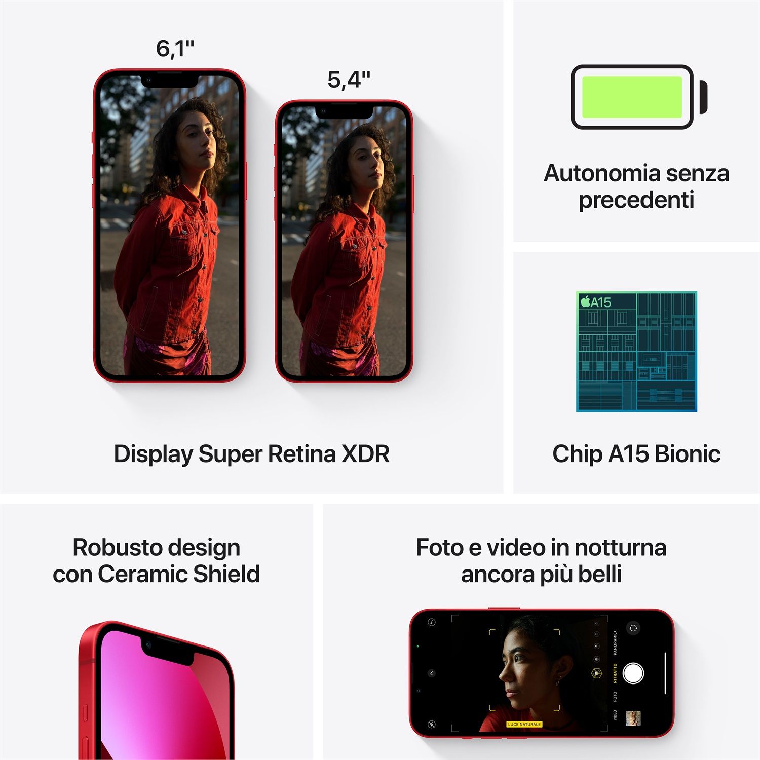 iPhone 13 128GB プロダクトレッド Apple iPhone 13 128GB (PRODUCT)RED | Confronta prezzi