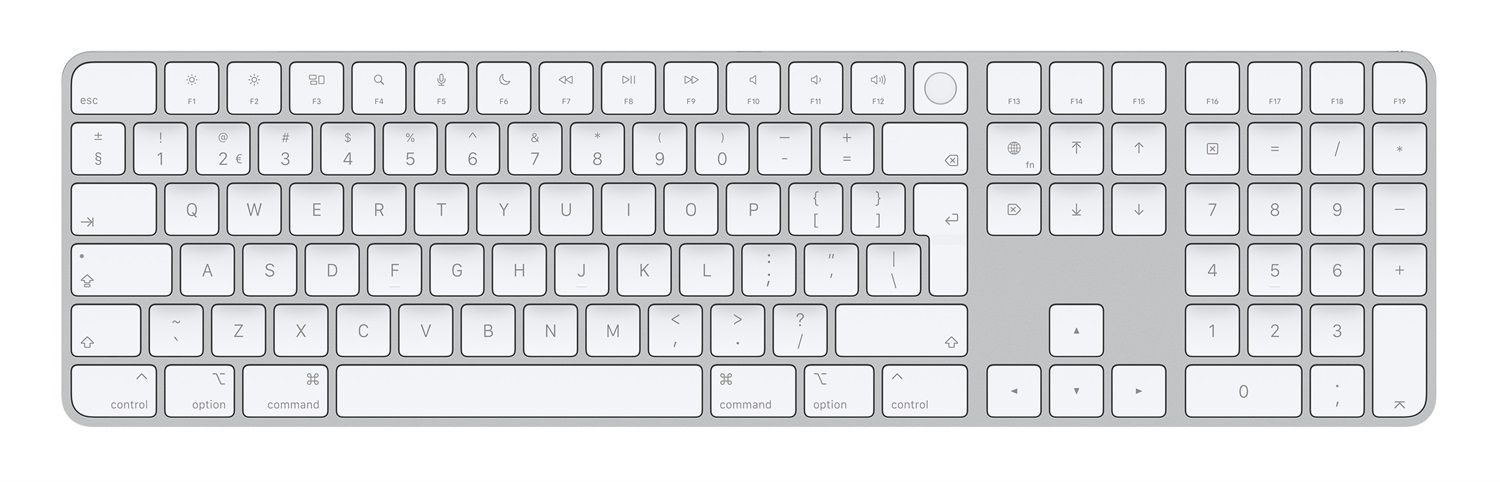 Apple Magic Keyboard con Touch ID e Tastierino Numerico Bianco