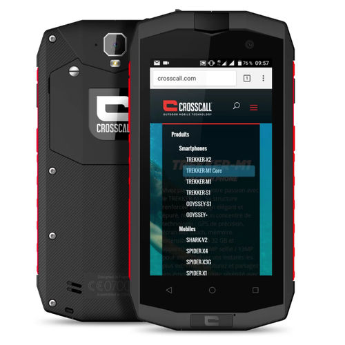 Crosscall Trekker M1 Core, Smartphone Robuste 16 Go, Débloqué 4G, Noir