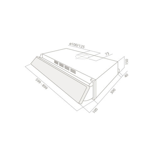 Elica Estraibile 60cm