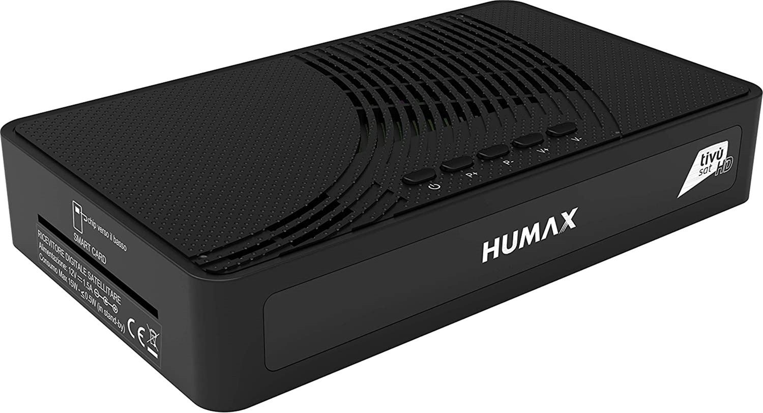 Tv Sat Italia Decoder TIVUSAT Humax HD-3801S2 - Ricevitore Satellitare Digitale Con Smart Card Included Ricevitore Hevc Main 10