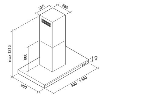 Falmec Lumen Inox 120cm