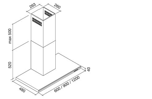 Falmec Lumen Inox 60cm